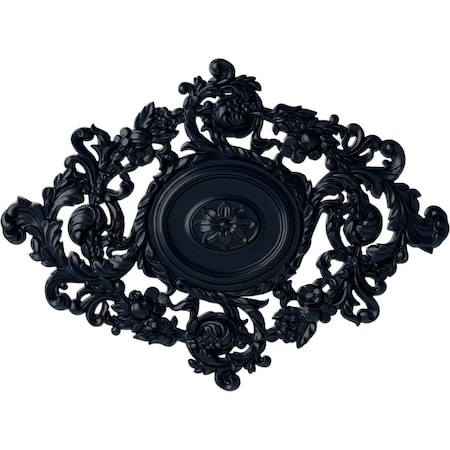 Ekena Millwork Katheryn Ceiling Medallion, Hand-Painted Midnight Dream, 22 1/2"W x 30 3/8"H x 1 1/2"P CM30KTMDF
